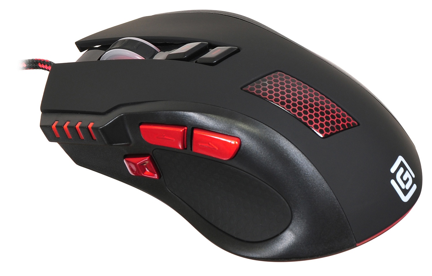 Мышь Оклик 806G черный/красный оптическая (3200dpi) USB (8but) Мышь Оклик 806G черный/красный оптическая (3200dpi) USB (8but)