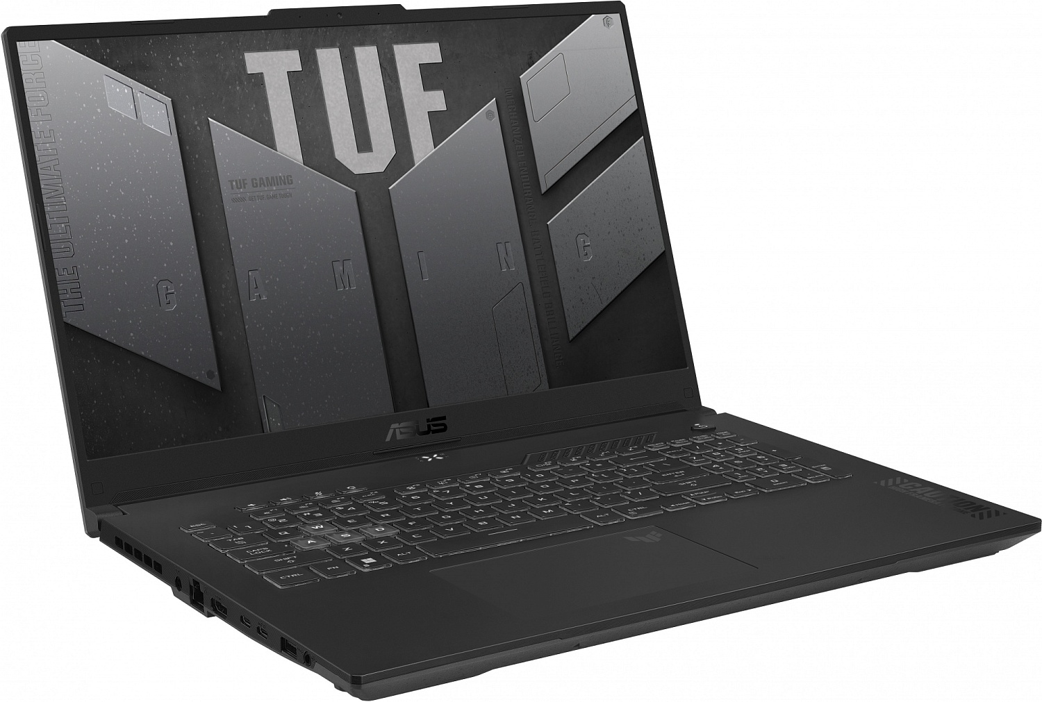 Ноутбук Asus TUF Gaming F17 FX707ZV4-HX055 Core i7 12700H 16Gb SSD1Tb NVIDIA GeForce RTX4060 8Gb 17.3" IPS FHD (1920x1080) noOS grey WiFi BT Cam (90NR0FB5-M003B0)