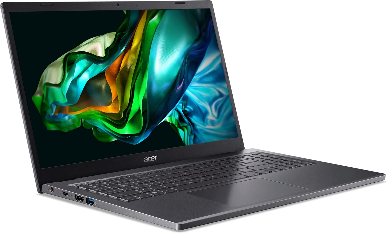 Ноутбук Acer Aspire 5 A515-58P-759A Core i7 1355U 16Gb SSD512Gb Intel Iris Xe graphics 15.6" IPS FHD (1920x1080) без ОС grey WiFi BT Cam (NX.KHJER.007)