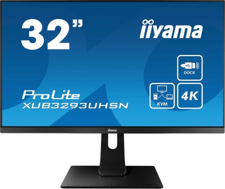 Монитор LCD 31,5'' 16:9 3840х2160 IPS, nonGLARE, 350cd/m2, H178°/V178°, 1000:1, 80М:1, 1,07B Color, 4ms, HDMIx1, DP, USB-Hub, Height adj., Pivot, Tilt, HAS, Speakers, Swivel, 3Y, Black