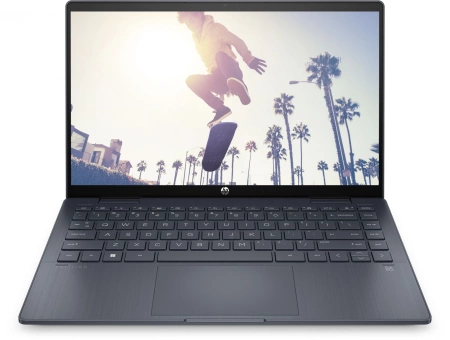 Ноутбук HP Pavilion x360 14-ek1028ci Core i3 1315U 8Gb SSD512Gb Intel UHD Graphics 14" IPS Touch FHD (1920x1080) Free DOS blue WiFi BT Cam (A02N0EA)