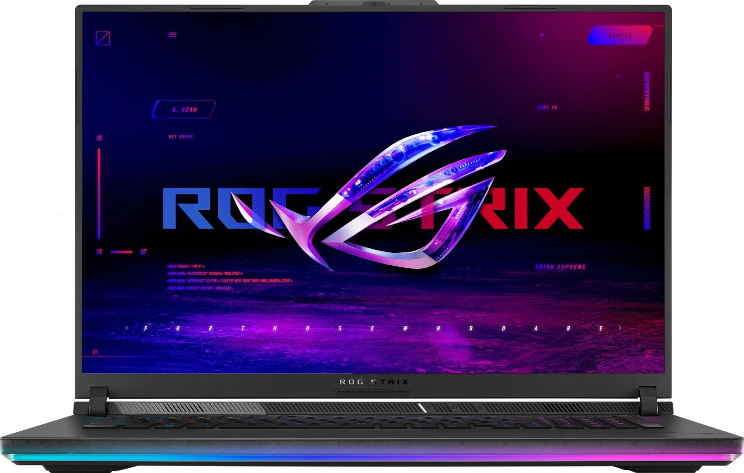 Ноутбук Asus ROG Strix Scar 18 G834JZR-N6072 Core i9 14900HX 32Gb SSD1Tb NVIDIA GeForce RTX4080 12Gb 18" IPS WQXGA (2560x1600) noOS black WiFi BT Cam (90NR0IN2-M003C0)
