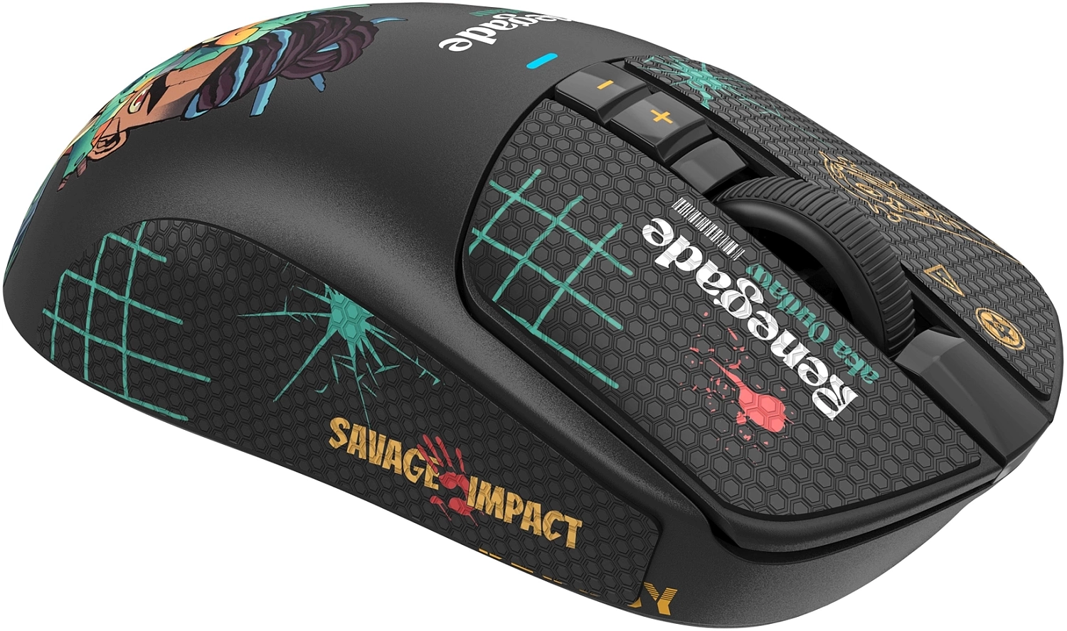 Мышь A4Tech Bloody R72 Ultra Duo черный/рисунок оптическая (20000dpi) беспроводная USB (7but) Мышь A4Tech Bloody R72 Ultra Duo черный/рисунок оптическая (20000dpi) беспроводная USB (7but)