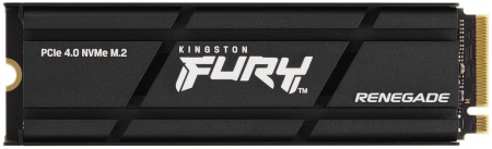 Твердотельный накопитель Kingston SSD 1TB SFYRS/1000G Fury Renegade M.2 2280 PCIe 4.0 x4 NVMe R7300/W6000MB/s 3D TLC MTBF 2M 1,0PBW Retail Heatsink 1 year