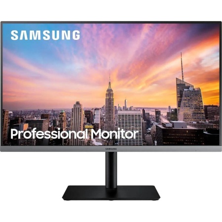 Монитор Samsung 27" S27R650FDI темно-серый IPS LED 5ms 16:9 HDMI полуматовая HAS Piv 1000:1 250cd 178гр/178гр 1920x1080 75Hz VGA DP FHD USB 6.4кг