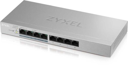 Коммутатор Zyxel GS1200-8HP v2 GS1200-8HPV2-EU0101F 8G 4PoE 4PoE+ 60W управляемый