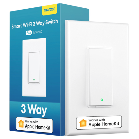 Умный настенный выключатель HomeKit с клавишей Meross MSS550