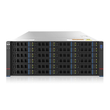 Платформа системного блока Gooxi SR401-D24RE-G2 AMD Genoa 4U Expander Backplane 24_2.5/3.5 SAS/SATA Hard Drive Bay Server Barebone + 800W CRPS modules + standard rail kit