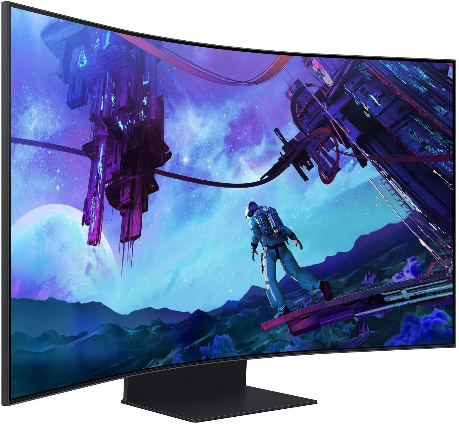 Монитор Samsung 55" S55CG97WNI черный VA LED 1ms 16:9 HDMI M/M полуматовая HAS Piv 600cd 178гр/178гр 240Hz DP WQ USB 41.5кг