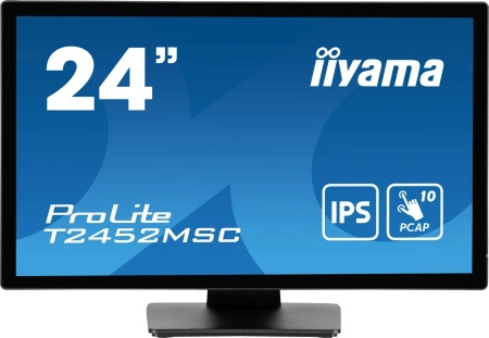 Монитор Iiyama 23.8" ProLite T2452MSC-B1 черный IPS LED 14ms 16:9 HDMI M/M матовая 1000:1 400cd 178гр/178гр 1920x1080 60Hz DP FHD USB Touch 5.6кг