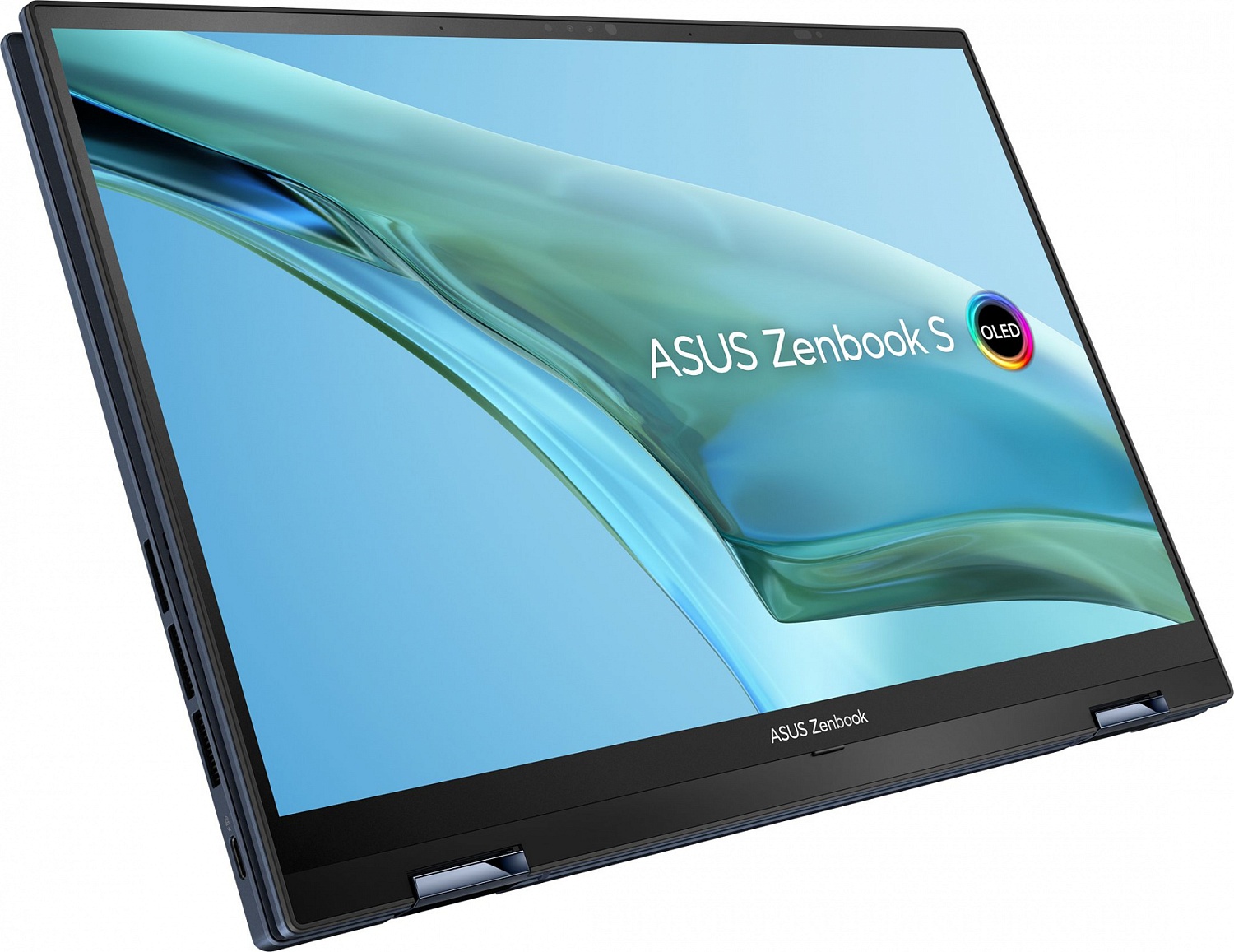Ноутбук Asus ZenBook Flip S 13 OLED UP5302ZA-LX428W Core i7 1260P 16Gb SSD1Tb Intel Iris Xe graphics 13.3" OLED Touch 2.8K (2880x1800) Windows 11 Home blue WiFi BT Cam Bag (90NB0VV1-M00LA0)