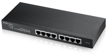коммутатор Smart L2 коммутатор Zyxel NebulaFlex GS1915-8, 8xGE, бесшумный (без вентилятора) (существенное повреждение коробки)