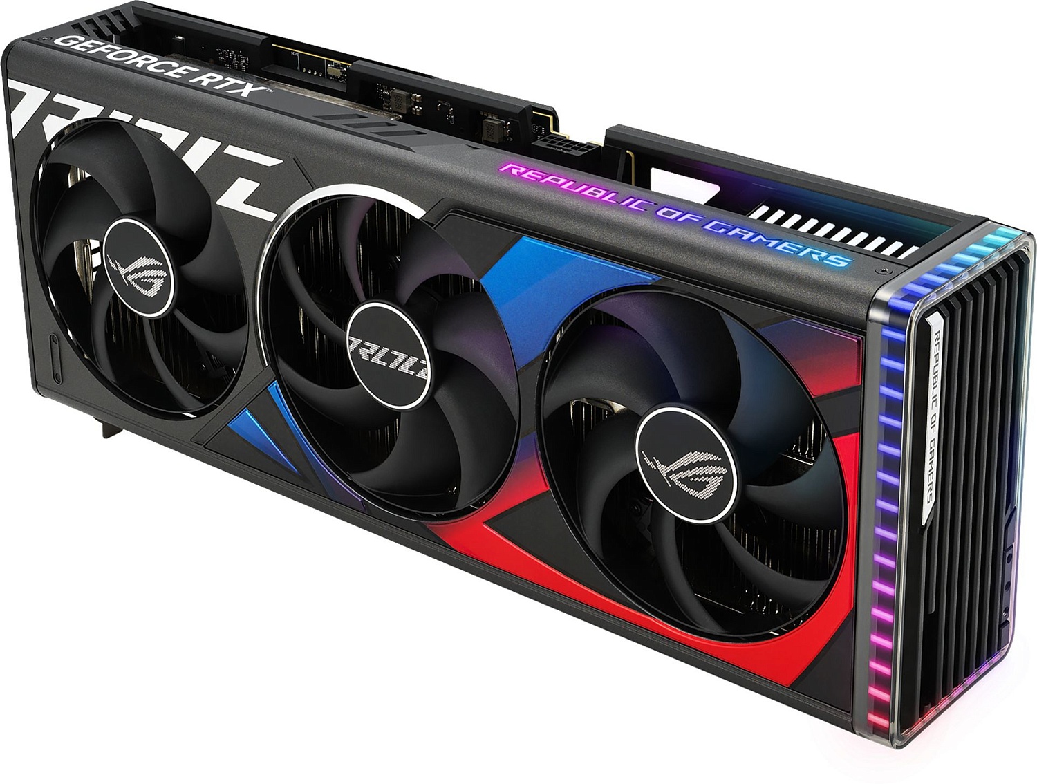 Видеокарта Asus PCI-E 4.0 ROG-STRIX-RTX4080S-O16G-GAMING NVIDIA GeForce RTX 4080 Super 16Gb 256bit GDDR6X 2640/23000 HDMIx2 DPx3 HDCP Ret