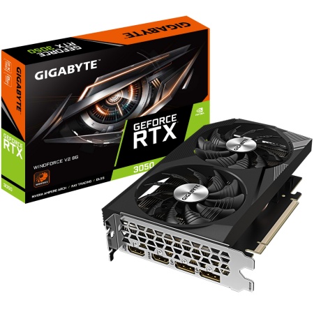 RTX3050 WINDFORCE V2 8GB GDDR6 128-bit HDMIx2 DPx2 2FAN RTL