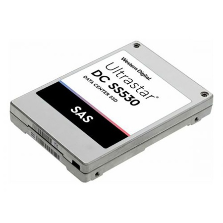 2.5" 1600GB WDC SS530 Enterprise SSD SAS 12Gb/s, 2150/2120, IOPS 440/240K, MTBF 2.5M, TLC, 10DWPD, 29410 TBW, 15mm