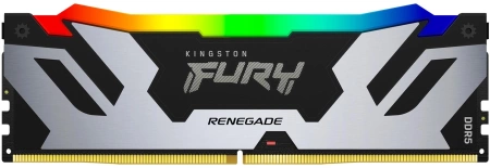 Модуль памяти Kingston 16GB DDR5 7600 FURY Renegade Silver/Black RGB XMP Non-ECC Unbuffered DIMM (Single Module) 1RX8 38-46-46 1.45V 288-pin 16Gbit