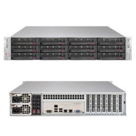 SSG-6029P-E1CR12L 2U, 2x LGA3647, SAS3 (Broadcom 3008 AOC) SATA3 (6Gbps) RAID 0, 1, 5, 10 (287475)