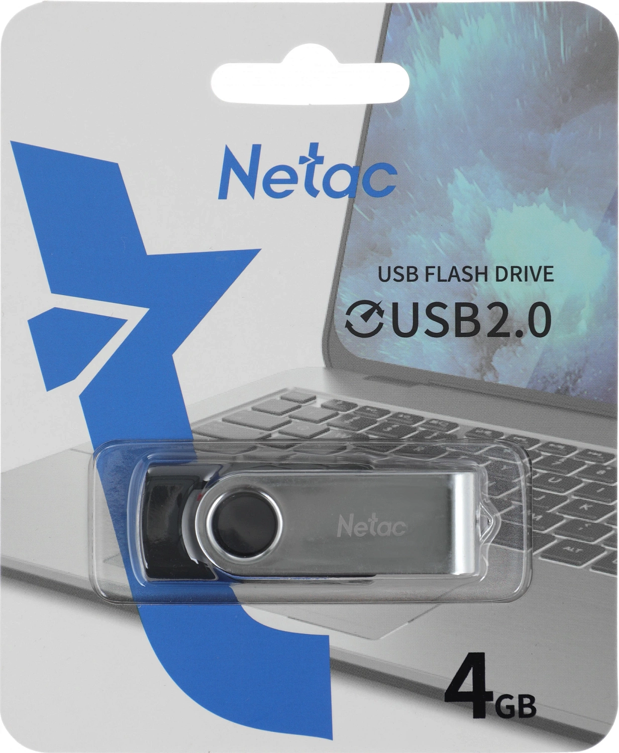 Носитель информации Netac U505 4GB USB2.0 Flash Drive, ABS+Metal housing