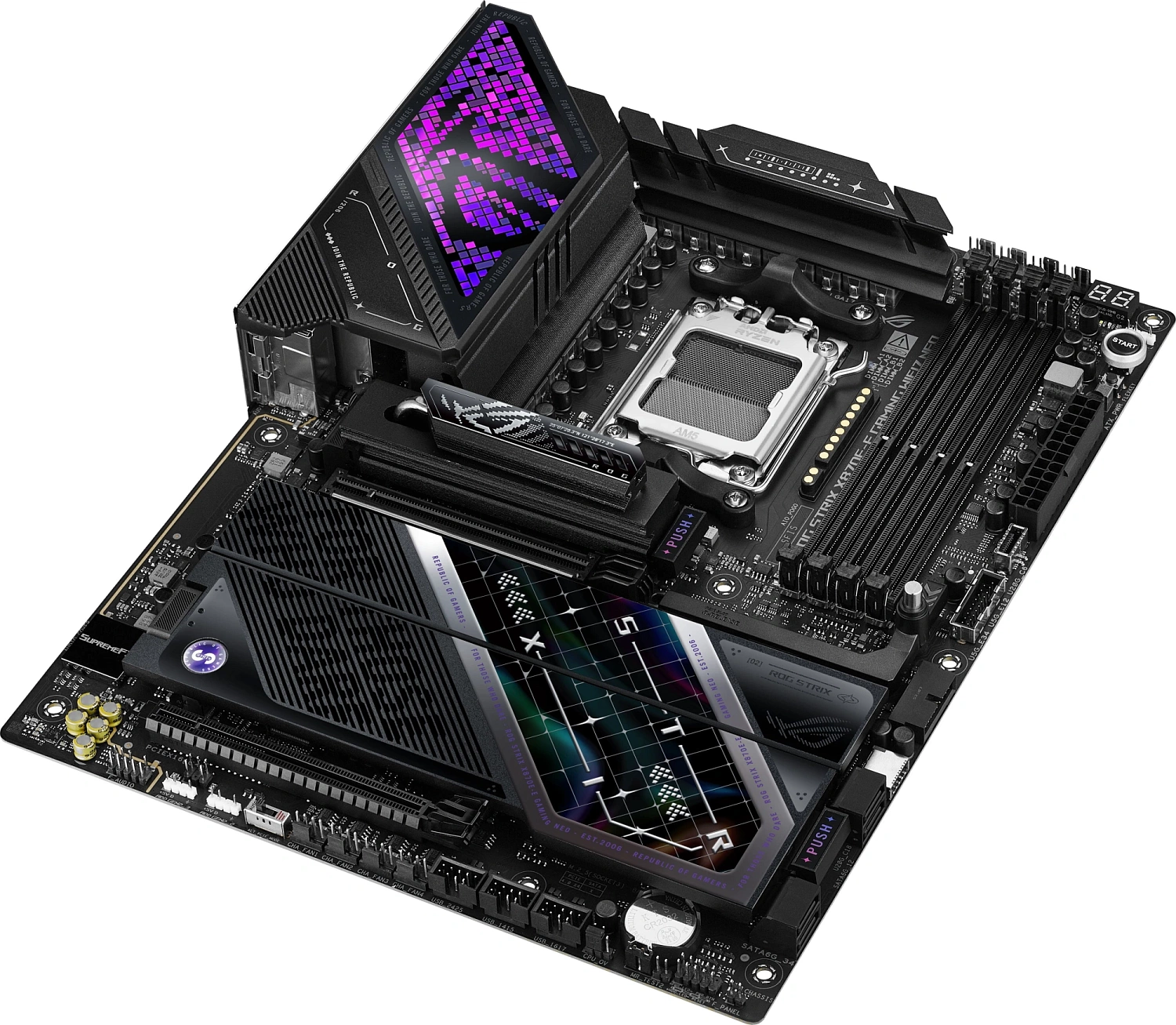 Материнская плата Asus ROG STRIX X870E-E GAMING WIFI7 NEO Socket AM5 AMD X870E 4xDDR5 ATX AC`97 8ch(7.1) 5Gigabit RAID+HDMI