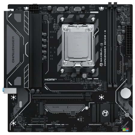 Материнская плата Maxsun MS-Challenger B850M-K B850, AM5, 2*DDR5, 1*PCIEx16, 1*PCIEx1, 1*M.2, 6*USB3.2Gen1, 4*USB2.0, 2*SATA3.0, 1G, HDMI, M-ATX, RTL