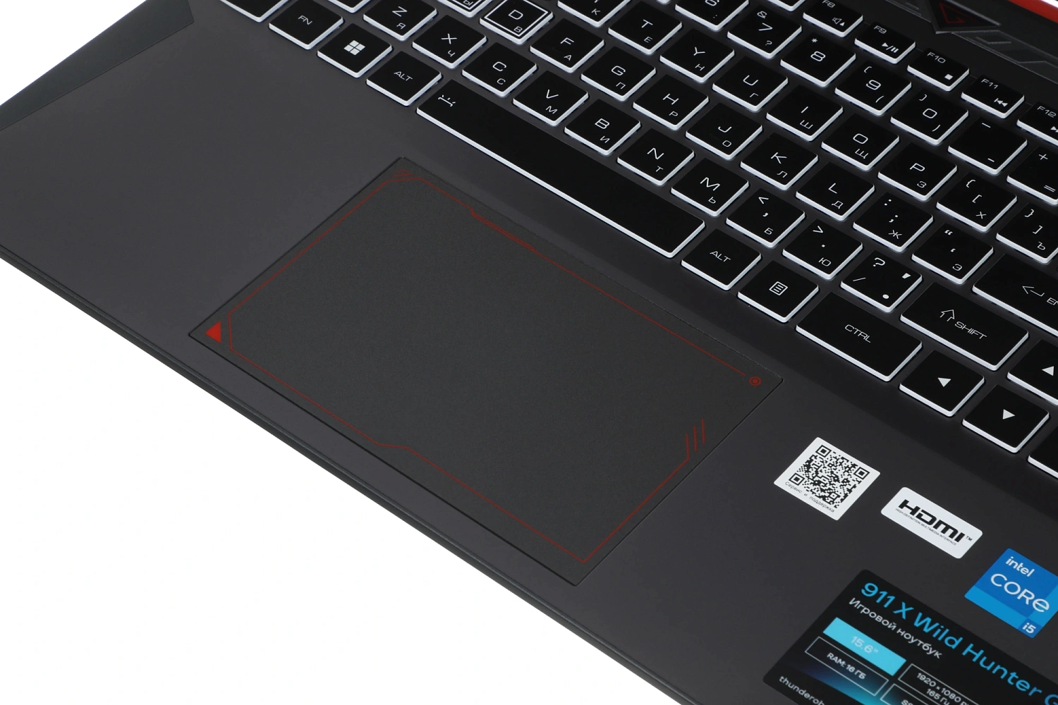 Ноутбук Thunderobot 911 X Wild Hunter G2D Core i5 12450H 16Gb SSD512Gb NVIDIA GeForce RTX4050 6Gb 15.6" IPS FHD (1920x1080) FreeDOS grey WiFi BT Cam (JT009A00KRU)