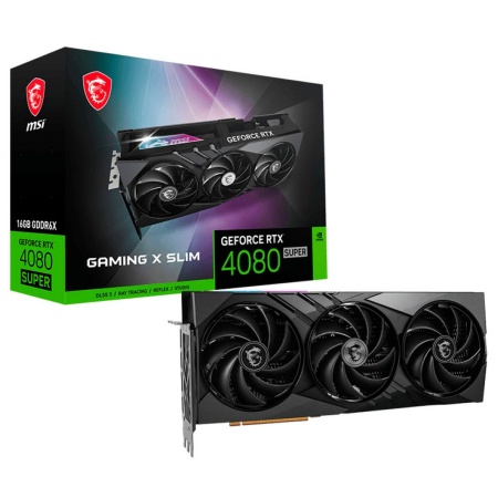 Видеокарта MSI RTX4080 SUPER GAMING X SLIM 16GB GDDR6X 256bit 2xDP 2xHDMI 3FAN