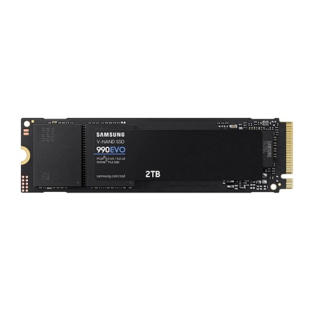 M.2 2280 2TB Samsung 990 EVO MZ-V9E2T0BW NVMe 2.0, PCIe 4.0 x4, V-NAND
TLC, R/W 5000/4200MB/s, IOPs 700 000/800 000, TBW 1200,
DWPD 0.33