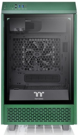 Корпус Thermaltake The Tower 100 Racing Green зеленый без БП miniITX 1x120mm 3x140mm 2xUSB3.0 audio bott PSU