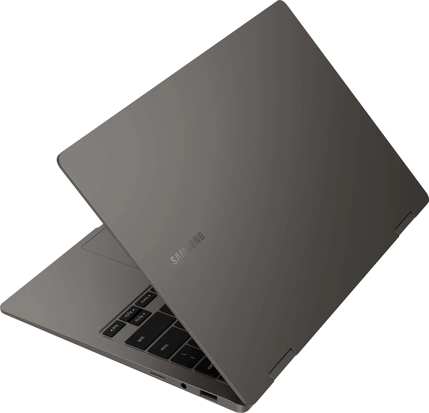 Ноутбук Samsung Galaxy book 3 360 NP730 Core i7 1355U 16Gb SSD512Gb Intel Iris Xe graphics 13.3" AMOLED Touch FHD (1920x1080) Windows 11 Home graphite WiFi BT Cam (NP730QFG-LA1IN)