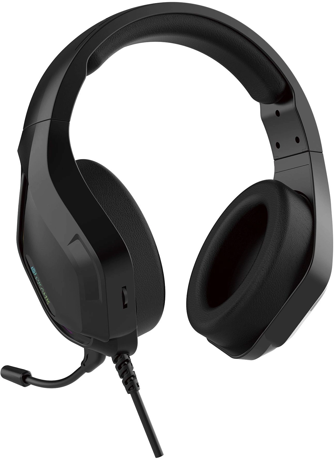 Наушники с микрофоном Оклик HS-L600G черный 2.2м мониторные USB оголовье (1939588)