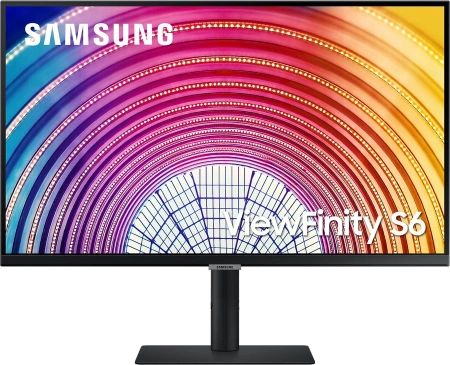 Монитор Samsung 27" ViewFinity S6 S27A600NAU черный IPS LED 5ms 16:9 HDMI полуматовая HAS Piv 300cd 178гр/178гр 2560x1440 75Hz DP QHD USB 4.4кг