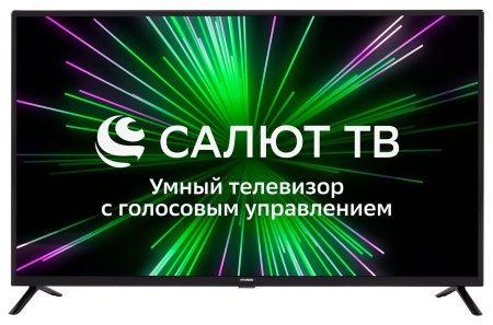 Телевизор LED Hyundai 43" H-LED43BS5001 Салют ТВ черный FULL HD 60Hz DVB-T DVB-T2 DVB-C DVB-S DVB-S2 USB WiFi Smart TV