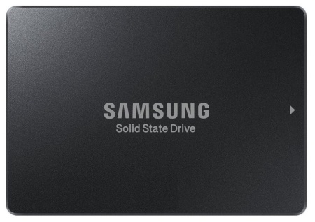 Твердотельный накопитель Samsung Enterprise SSD, 2.5"(SFF), PM893, 3840GB, SATA 3.3 6Gbps, R550/W530Mb/s, IOPS(R4K) 97K/31K, TLC, MTBF 2M, 1DWPD/5Y, OEM, (analog MZ7LH3T8HMLT-00005)