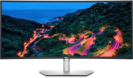 Монитор Dell 34"    U3423WE Curved  S/BK (IPS;21:9;300cd/m2;2000:1;3440x1440x60Hz;5ms;178/178; 1.07 bln col;DP1.4,2xHDMI2.0;3xUSB-C;5xUSB3.2(Gen2),RJ45;HAS;Tilt;Swiv;Spk 2x5W;VESA)