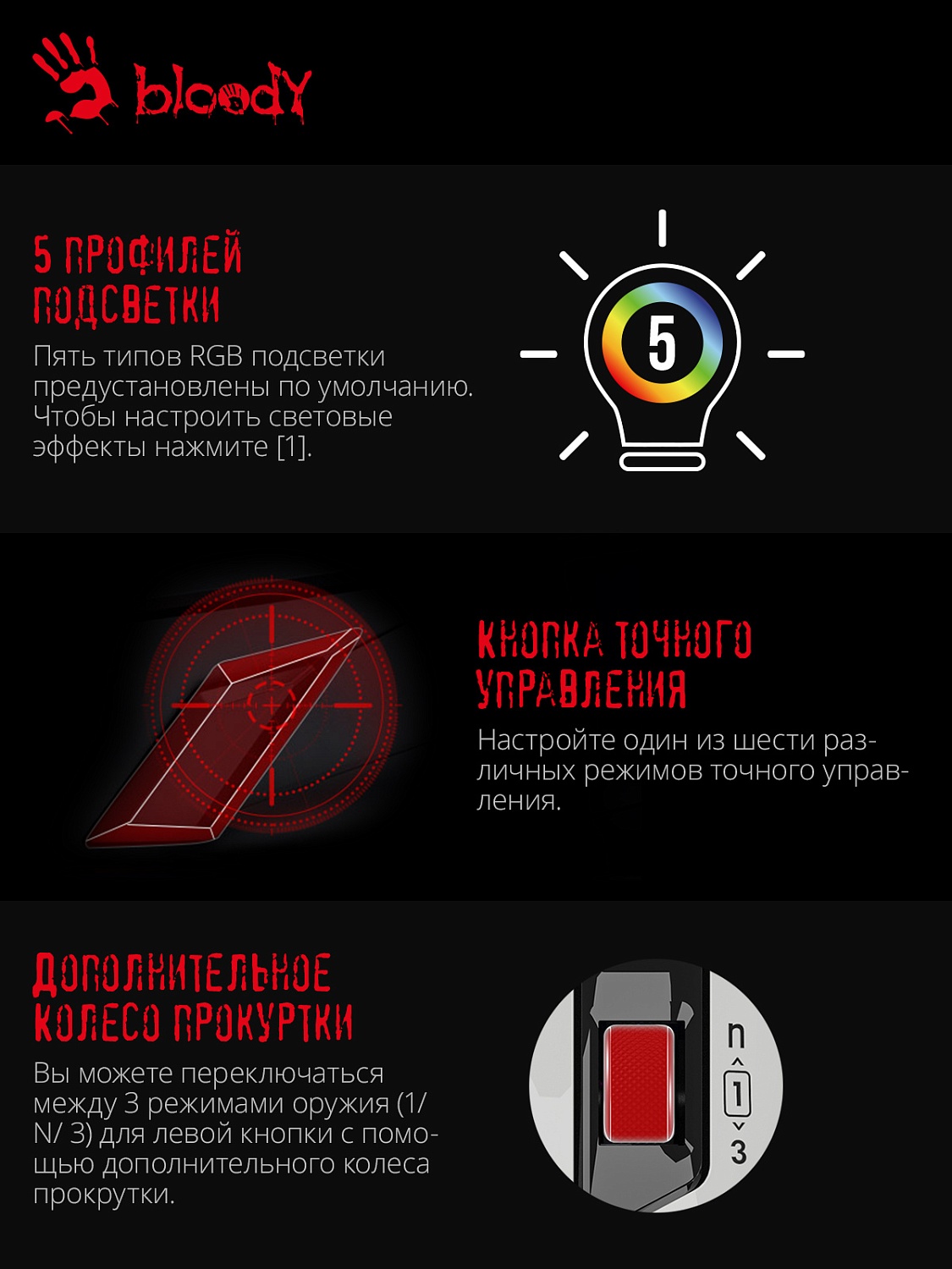 Мышь A4Tech Bloody W70 Max белый/черный оптическая (10000dpi) USB (10but) Мышь A4Tech Bloody W70 Max белый/черный оптическая (10000dpi) USB (10but)
