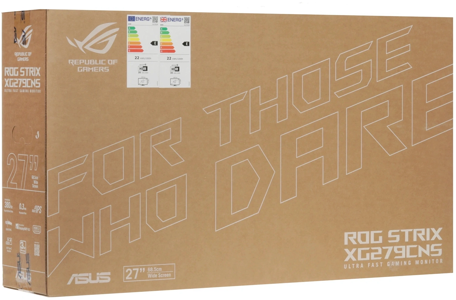 Монитор Asus 27" ROG Strix XG279CNS черный IPS LED 1ms 16:9 HDMI M/M матовая HAS 1000:1 400cd 178гр/178гр 1920x1080 DP FHD USB 3.9кг