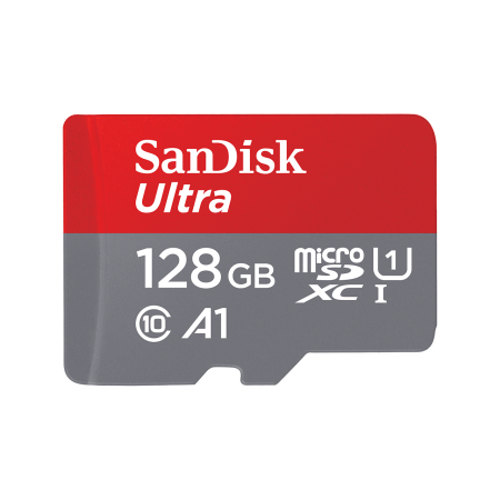 Карта памяти SanDisk Ultra microSDXC 128GB + SD Adapter 100MB/s Class 10 UHS-I - Tablet Packaging