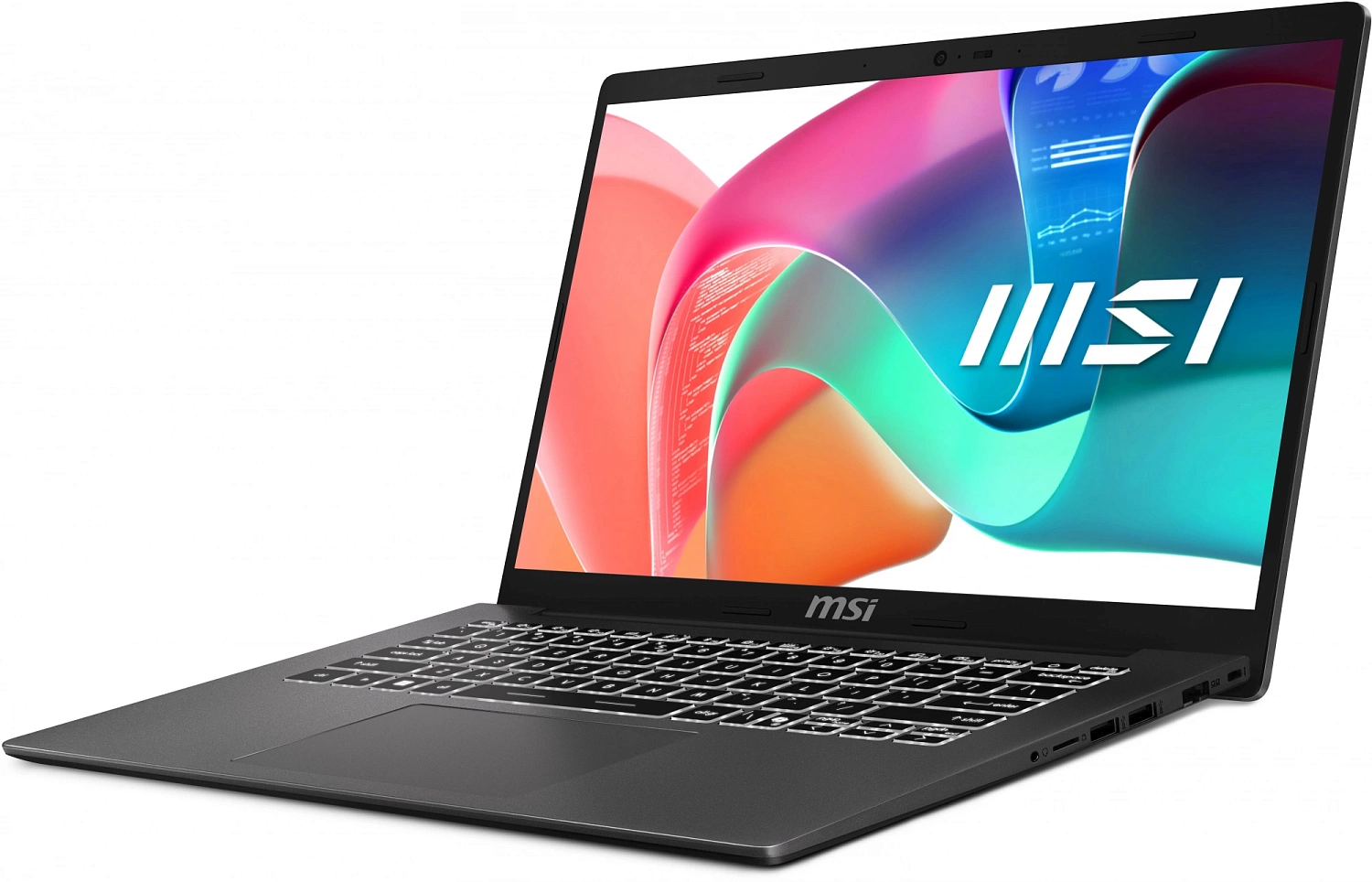 Ноутбук MSI Modern F13MG-071XRU Core i3 1315U 8Gb SSD512Gb Intel Iris Xe graphics 14" IPS FHD (1920x1080) FreeDOS grey WiFi BT Cam (9S7-14S121-071)