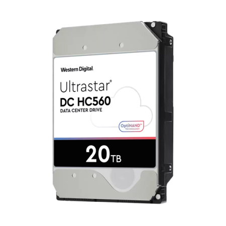 Жесткий диск Western Digital Ultrastar DC HС560 HDD 3.5" SATA 20Tb, 7200rpm, 512MB buffer, 512e (0F38785), 1 year