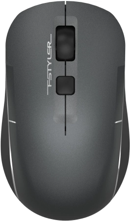 Мышь A4Tech Fstyler FB26CS Air2 серый/черный оптическая (2000dpi) silent беспроводная BT/Radio USB для ноутбука (4but)