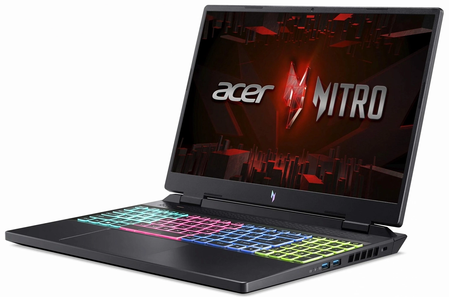 Ноутбук Acer Nitro 16 AN16-41-R5H9 Ryzen 5 7640HS 16Gb SSD1Tb NVIDIA GeForce RTX4050 6Gb 16" IPS WUXGA (1920x1200) noOS black WiFi BT Cam (NH.QLKCD.002)