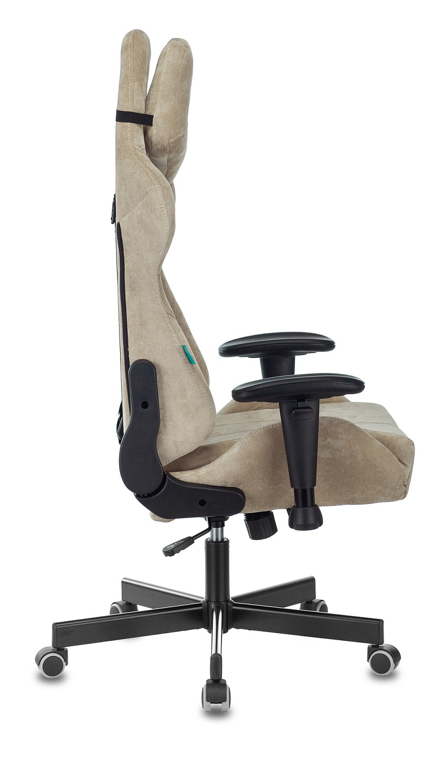 Кресло игровое Zombie VIKING KNIGHT Fabric песочный Light-21 с подголов. крестов. металл Кресло игровое Zombie VIKING KNIGHT Fabric песочный Light-21 с подголов. крестов. металл