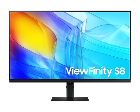 Монитор Samsung 32" ViewFinity S8 S80D S32D800EAI (VA 21:9 3840x2160x60Hz 5ms 350cd 3000:1 178/178 1,07 bill; DP; HDMI; USB3.0x3 RJ45 HAS Tilt Swiv VESA Black (незначительное повреждение коробки)