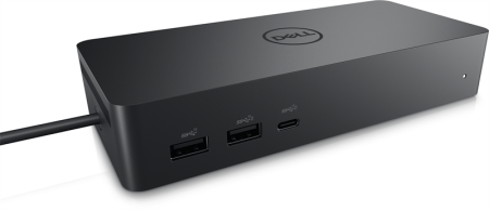 Докстанция Dell Dock UD22 Universal; 130W (USB-C) (2xDP 1.2; 1xHDMI 2.0; 2xUSB-C; 4xUSB-A; 1xRJ-45) (без EU кабеля питания в компл)