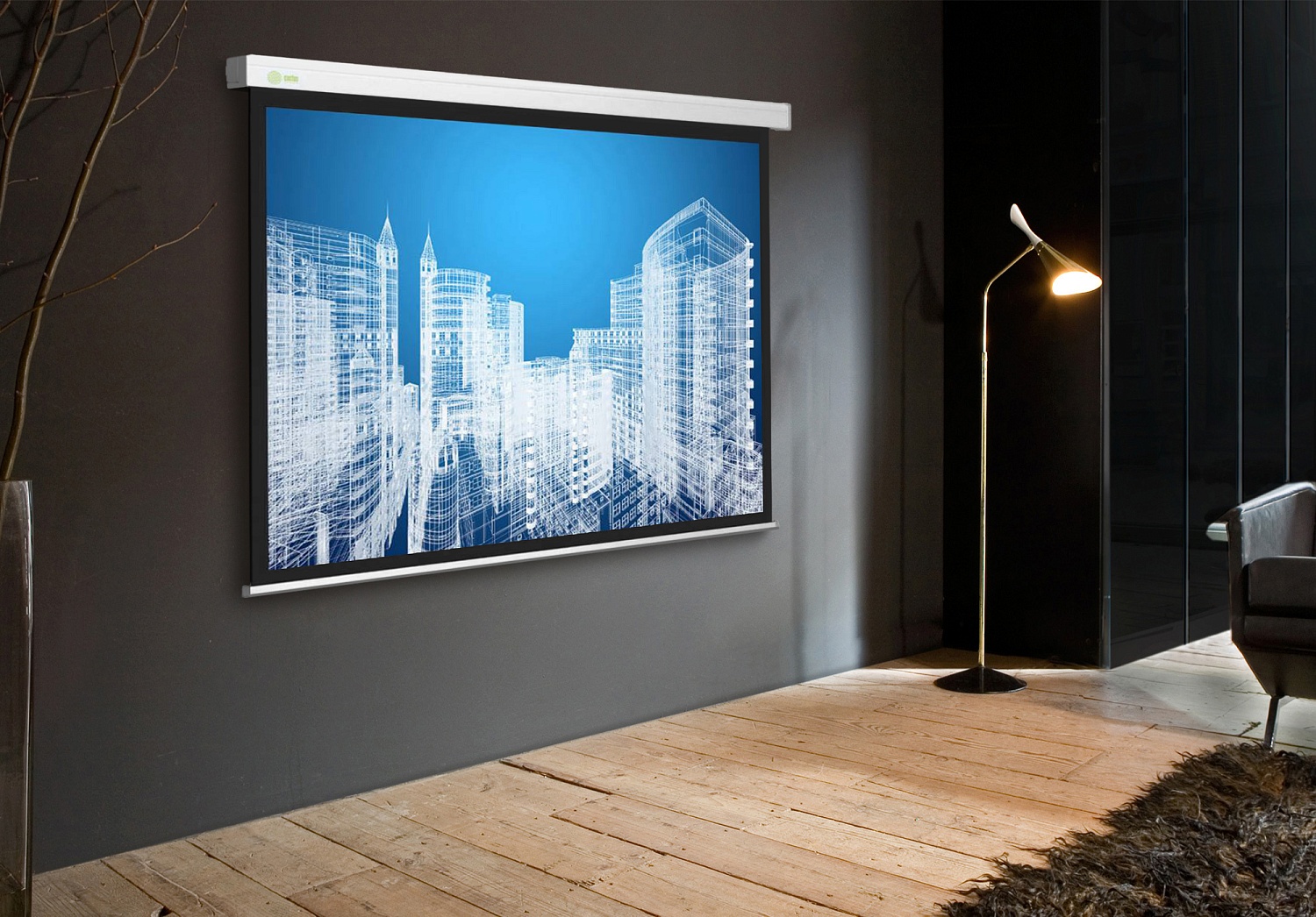 Экран Cactus 183x244см Wallscreen CS-PSW-183x244 4:3 настенно-потолочный рулонный белый Экран Cactus 183x244см Wallscreen CS-PSW-183x244 4:3 настенно-потолочный рулонный белый