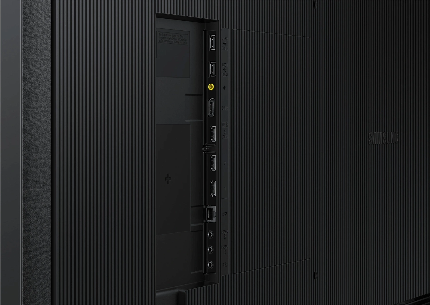 Панель Samsung 65" QM65C черный E-LED BLU LED 8ms 16:9 HDMI M/M матовая 500cd 178гр/178гр 3840x2160 4K USB 24.9кг