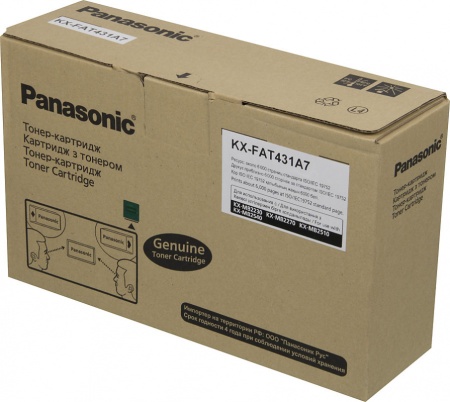 Картридж лазерный Panasonic KX-FAT431A7 черный (6000стр.) для Panasonic KX-MB2230/2270/2510/2540