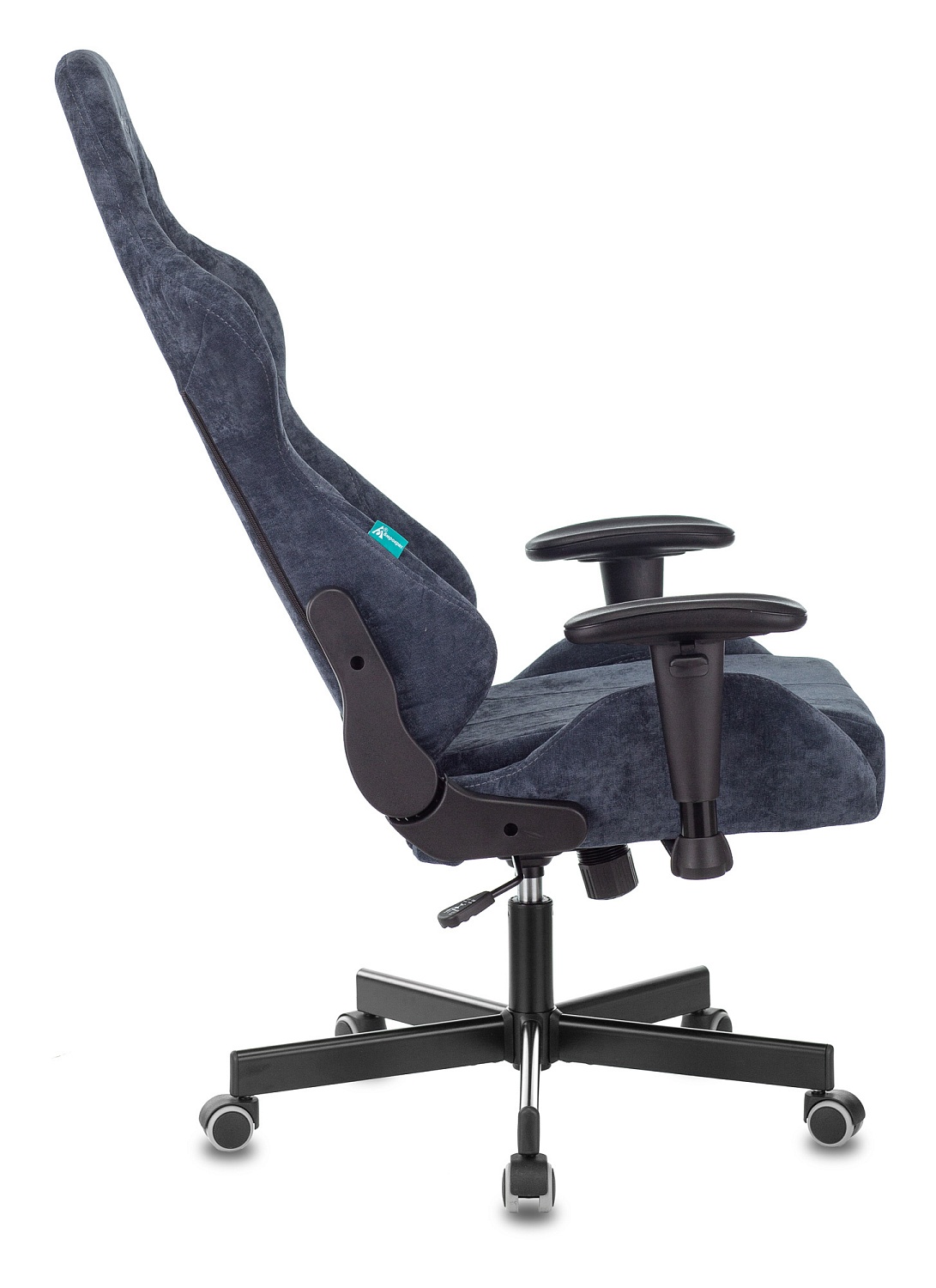 Кресло игровое Zombie VIKING KNIGHT Fabric синий Light-27 с подголов. крестов. металл Кресло игровое Zombie VIKING KNIGHT Fabric синий Light-27 с подголов. крестов. металл