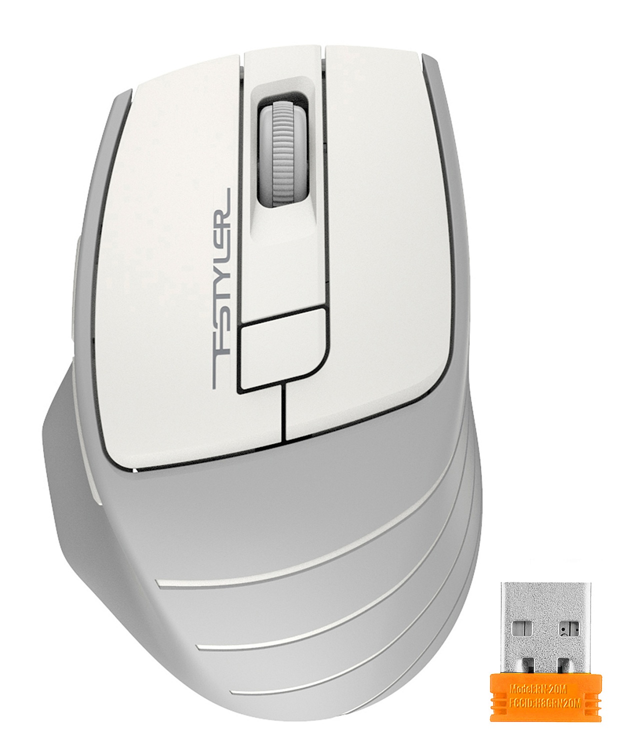 Мышь A4Tech Fstyler FG30 белый/серый оптическая (2000dpi) беспроводная USB (6but) Мышь A4Tech Fstyler FG30 белый/серый оптическая (2000dpi) беспроводная USB (6but)