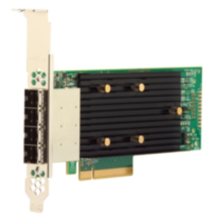 9400-16e SGL (05-50013-00 / 03-50013-15003 ) PCIe 3.1 x8 LP, Tri-Mode SAS/SATA/NVMe 12G HBA, 16port(4*ext SFF8644), 3416 IOC